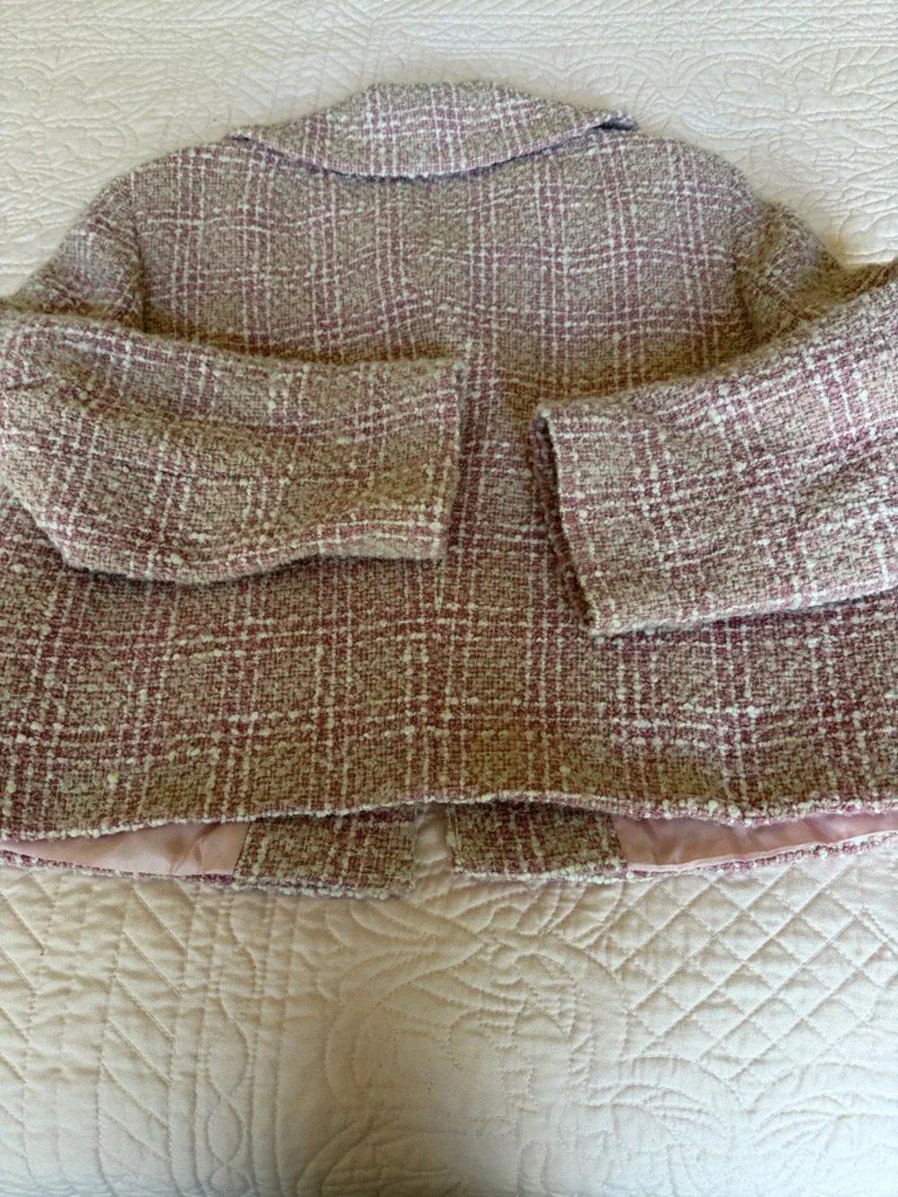 INC Chic Pink Tweed Skirt & Jacket Set - Picture 5 of 7